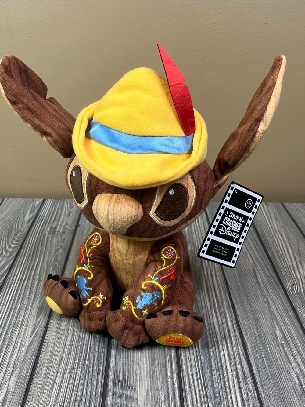 Stitch Crashes Disney Plush Pinocchio Limited Release Stuffed Animal